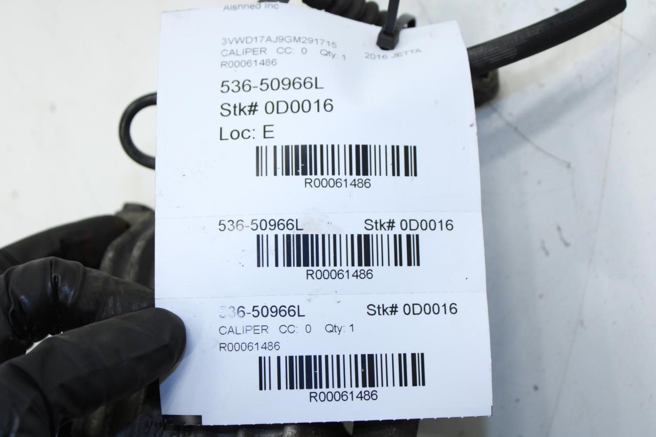 15-18 Volkswagen Jetta Sport FWD Rear Left Brake Disc Caliper 1K0-615-423-J OEM - Alshned Auto Parts