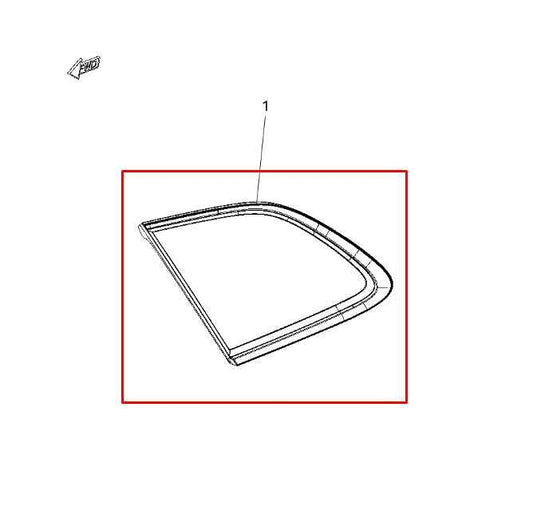 2014-18 Jeep Cherokee 75th Anniversary Rear Left Quarter Window Glass 68224809AA - Alshned Auto Parts