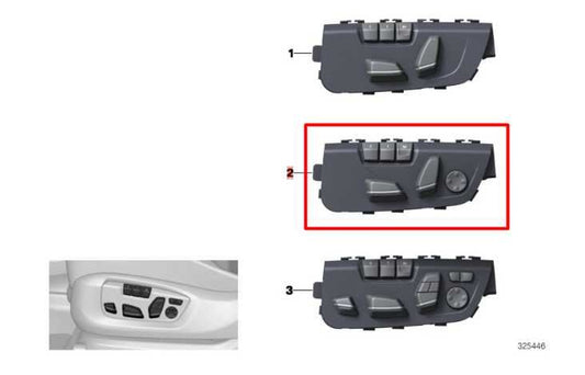 2014-18 BMW X5 xDrive35i Front Driver Left Seat Adjustment Memory Control Switch - Alshned Auto Parts
