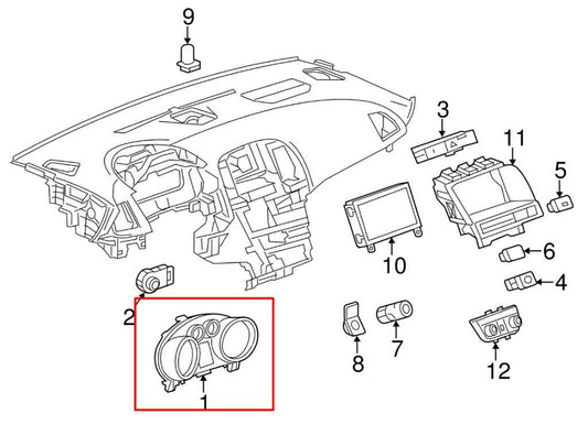 2014-17 Buick Verano Speedometer Gauge Instrument Cluster 105K Mileage 22993180 - Alshned Auto Parts