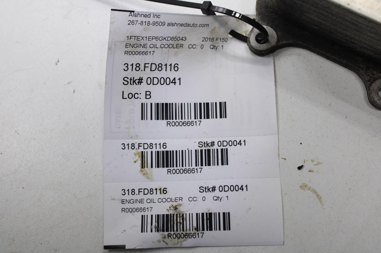 2015-2020 Ford F150 SuperCab Lariat 2.7L Engine Oil Cooler FL3Z-6A642-A OEM - Alshned Auto Parts