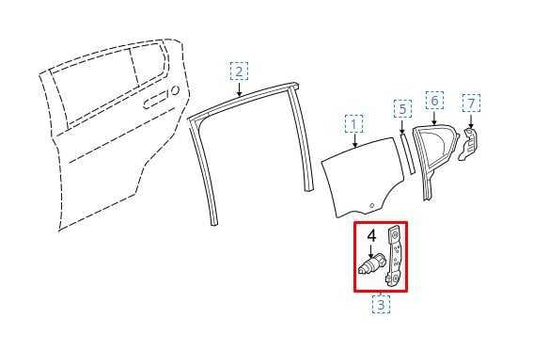 2017-2020 Jaguar XE R-Dynamic S Rear Right Window Regulator w/ Motor T4N29082 - Alshned Auto Parts