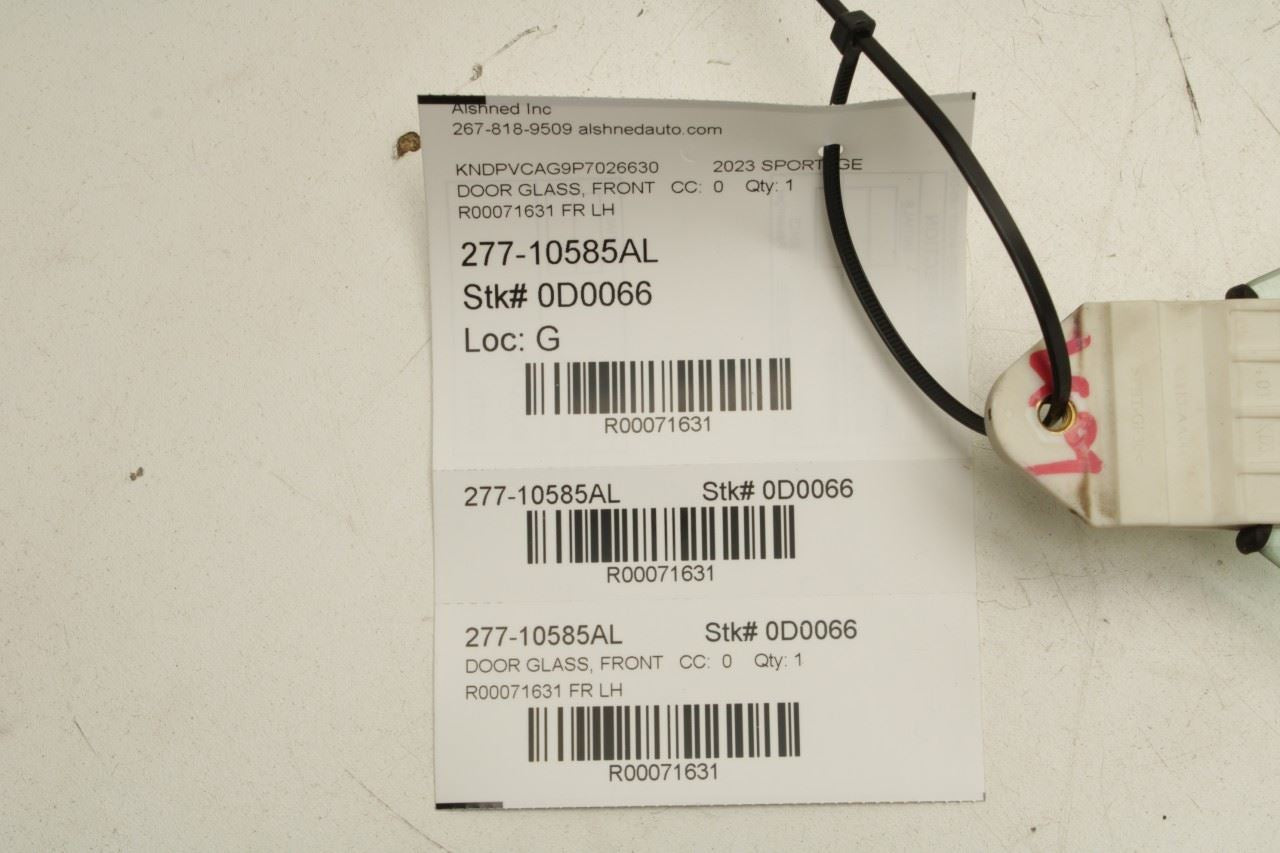 2023-2025 Kia Sportage Hybrid EX Front Left Driver Side Door Window Glass - Alshned Auto Parts