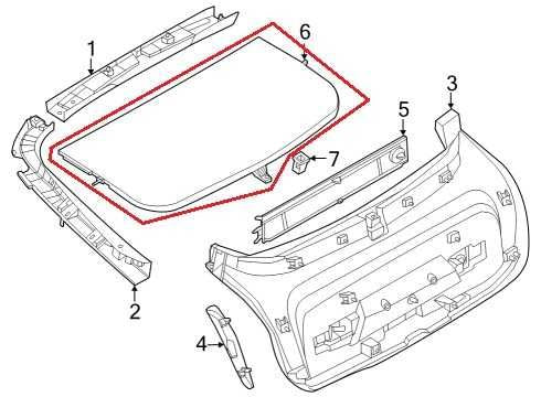 23-25 BMW 430i Gran Coupe xDrive Trunk Rear Window Deck Shelf Panel 51498081723 - Alshned Auto Parts