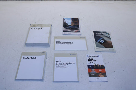 2022 Hyundai Elantra SEL Owners Manual Set NOAO-EU231 OEM - Alshned Auto Parts