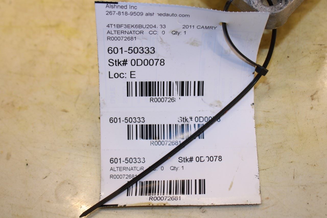 2009-2011 Toyota Camry LE 2.5L Alternator Generator 27060-0V060 OEM - Alshned Auto Parts