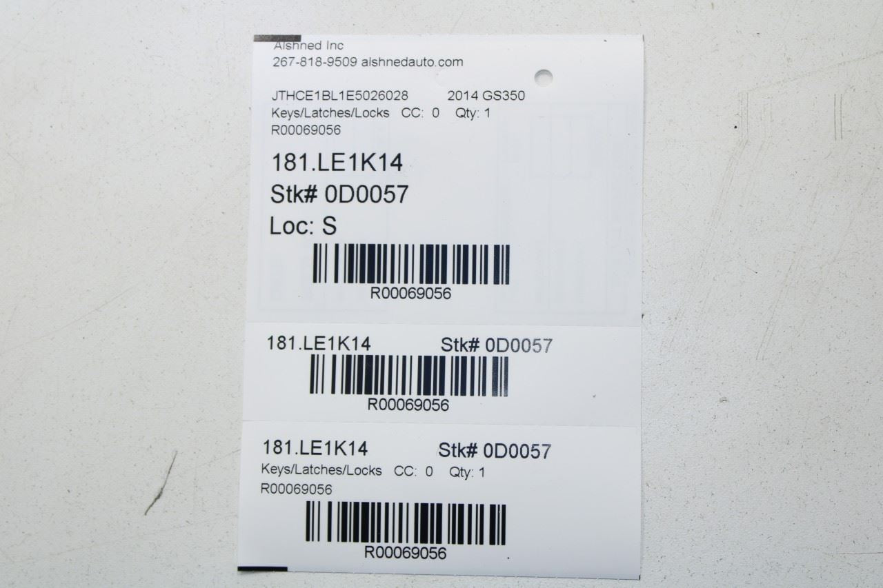 2013-16 Lexus GS350 Key Keyless Remote Entry Fob Transmitter w/ Ignition Button - Alshned Auto Parts