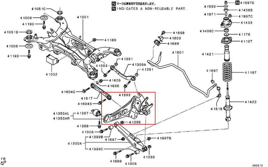 2018-2025 Mitsubishi Eclipse Cross ES 4x4 Rear Left Trailing Arm and Knuckle Hub - Alshned Auto Parts