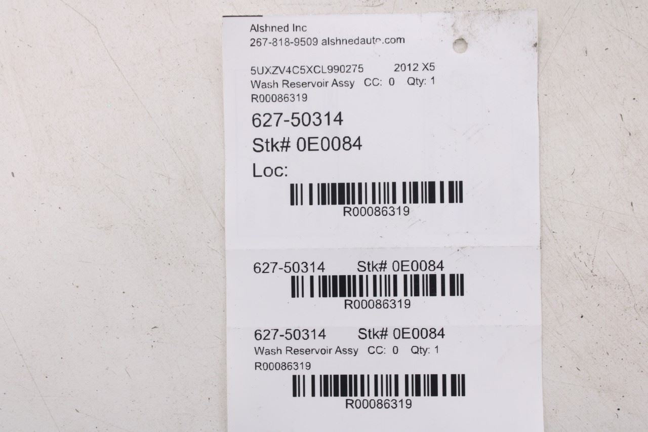 2007-2013 BMW X5 xDrive35i 3.0L Front Windshield Wiper Washer Reservoir 7161477 - Alshned Auto Parts