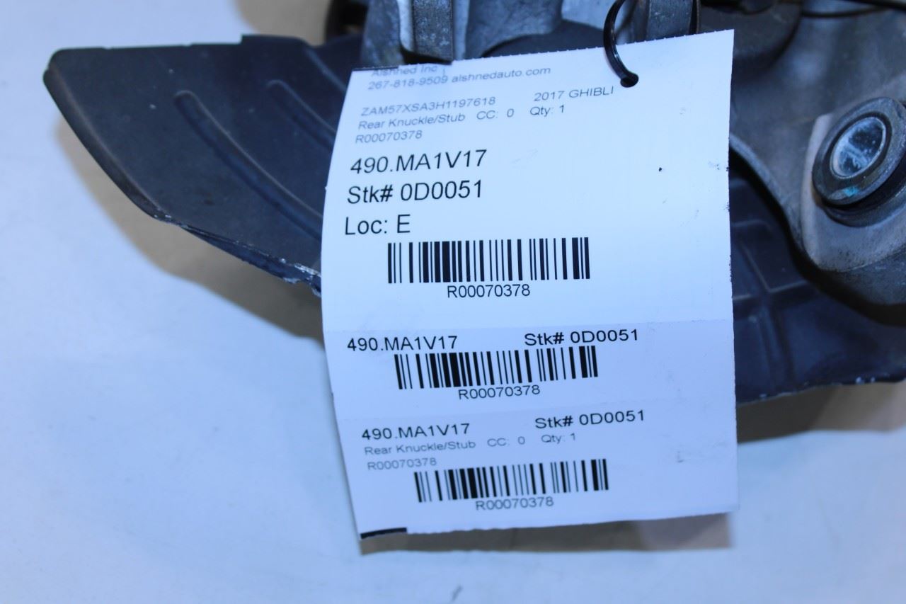 2017-2021 Maserati Ghibli Rear Left Driver Side Spindle Knuckle Hub 670035982 - Alshned Auto Parts