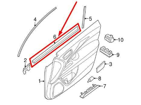 2014-19 Infiniti QX60 Front Left Door Window Inner Belt Weatherstrip 80835-3JA0B - Alshned Auto Parts