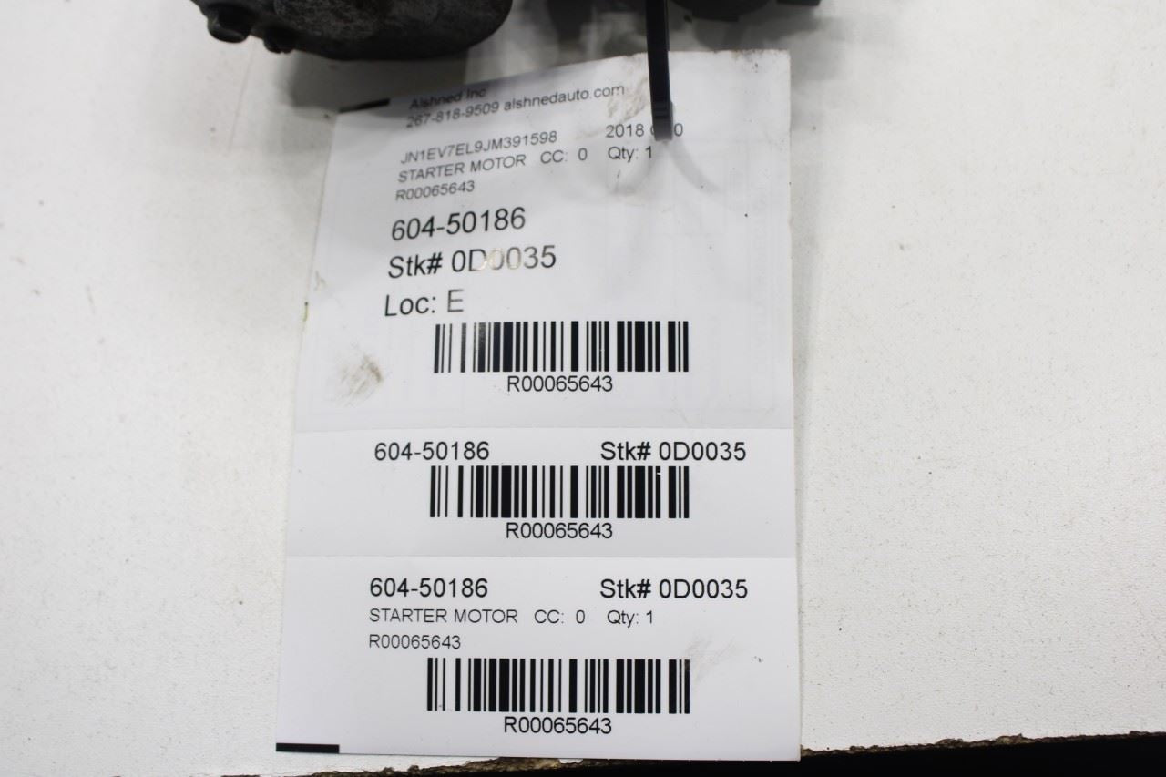 2017-2022 Infiniti Q60 Luxe 3.0L Engine Starter Motor 23300-4GB0A OEM - Alshned Auto Parts