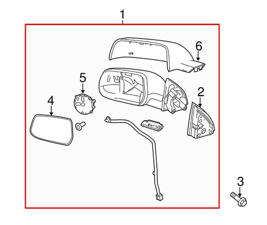 11-14 Chevrolet Equinox LT Passenger Right Side Rear View Mirror 22818311 *ReaD* - Alshned Auto Parts