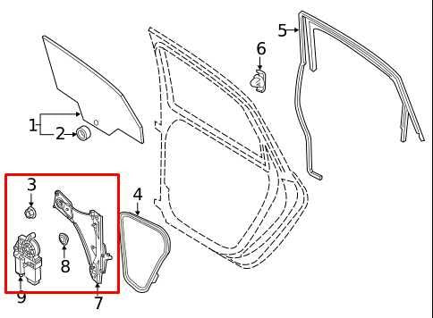 2012-2022 Volkswagen Passat SE Rear Right Side Door Window Regulator w/ Motor - Alshned Auto Parts