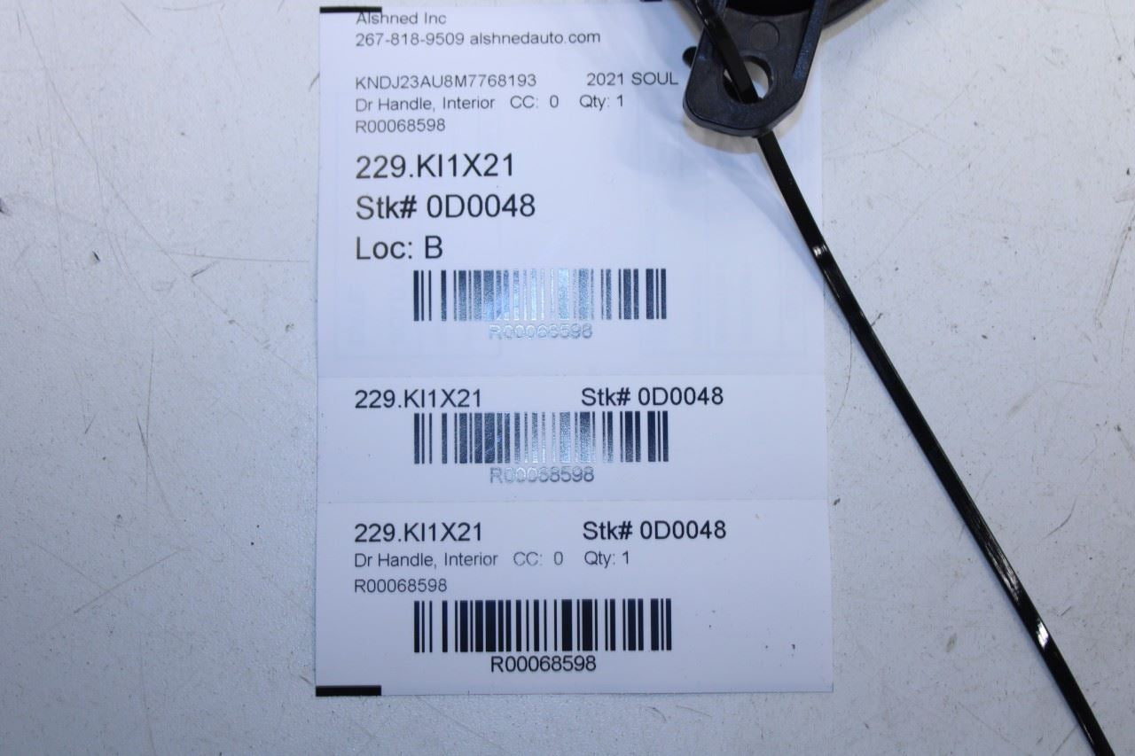 2020-25 KIA Soul LX Front Right Passenger Side Door Interior Handle 82623-K0000 - Alshned Auto Parts