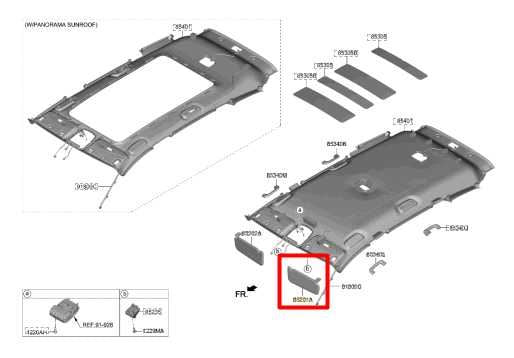 19-23 Hyundai Santa Fe Limited Front LH Sun Visor w/ Mirror 85210-S2510-YGE OEM - Alshned Auto Parts