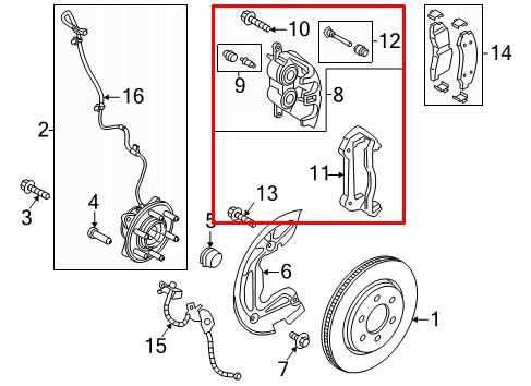 2018-2021 Ford Expedition Max XLT Front Left Driver Side Brake Disc Caliper - Alshned Auto Parts