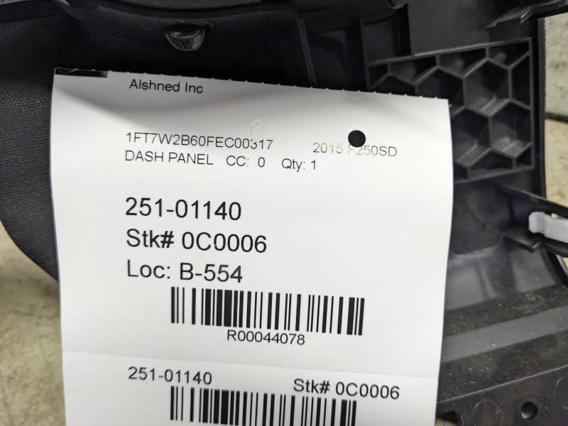 2013-2016 Ford F250SD Speedometer Cluster Cover Bezel Trim BC34-25044D70-A OEM - Alshned Auto Parts
