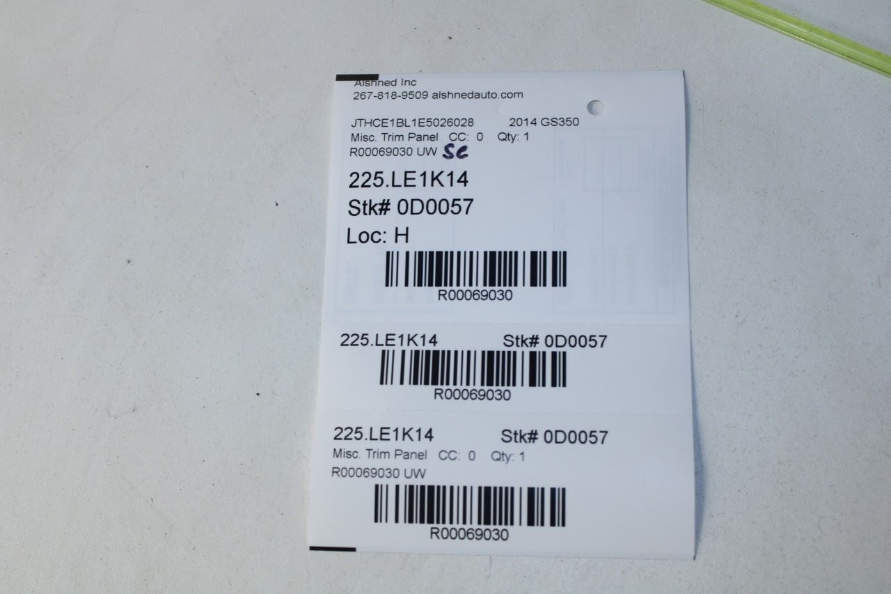 13-16 Lexus GS350 Front RH and LH Windshield A Pillar Cover Trim 62211-30531-A0 - Alshned Auto Parts