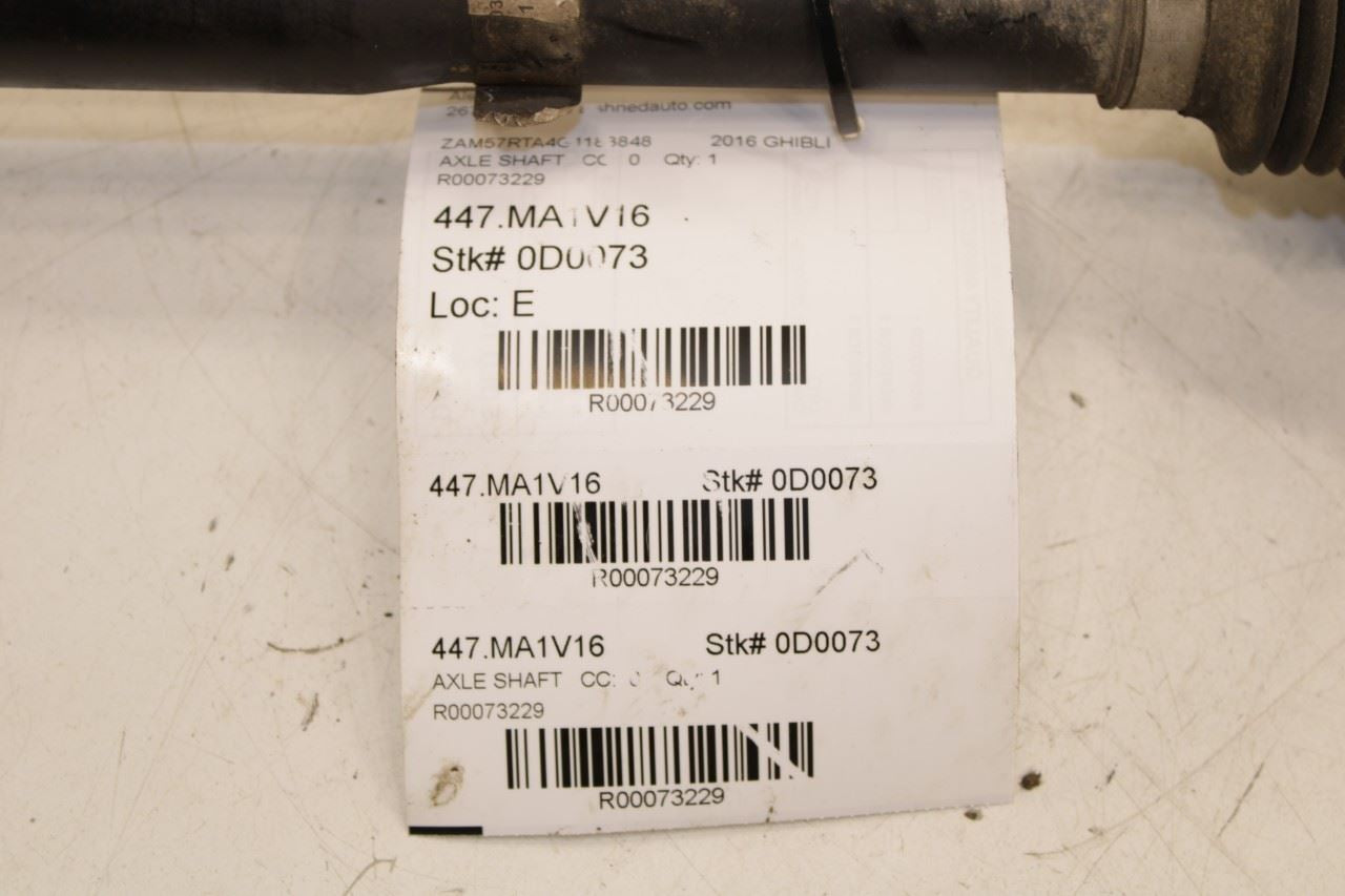 2014-17 Maserati Ghibli S Q4 Rear Right Side CV Axle Drive Half Shaft 670035263 - Alshned Auto Parts