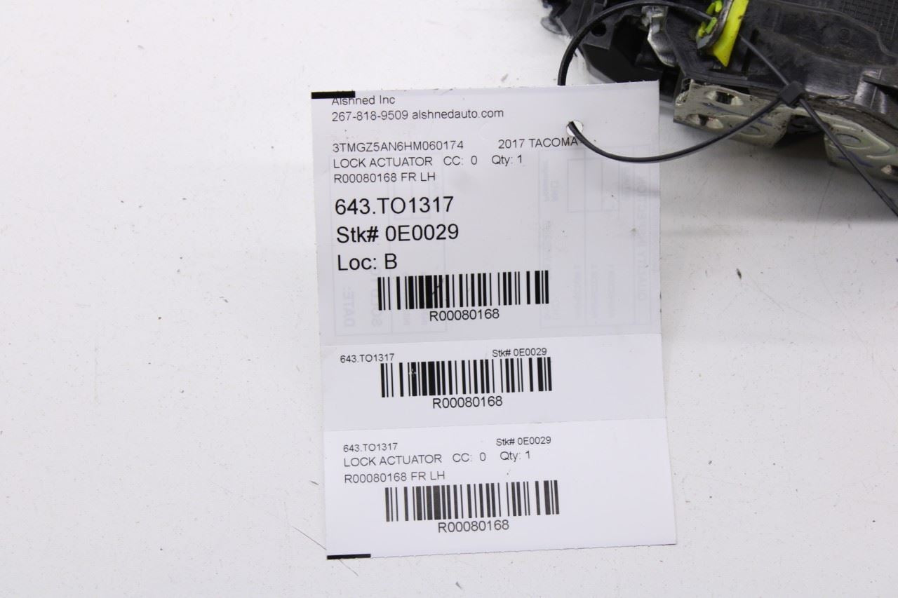 2016-2023 Toyota Tacoma Limited Front Left Door Lock Latch Actuator 69040-07020 - Alshned Auto Parts