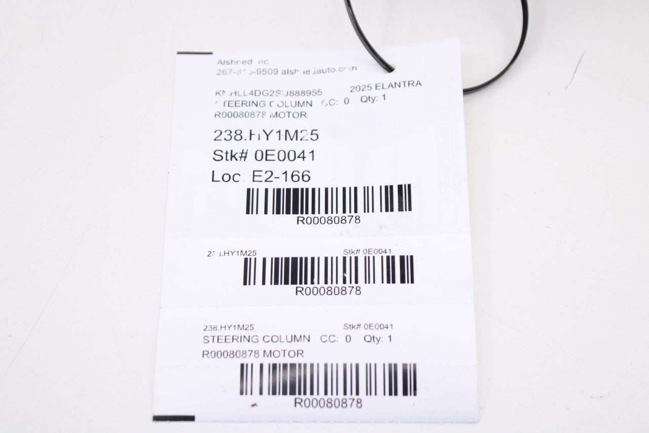 2024-2025 Hyundai Elantra SE 2.0L FWD Electric Power Steering Column Motor Unit - Alshned Auto Parts