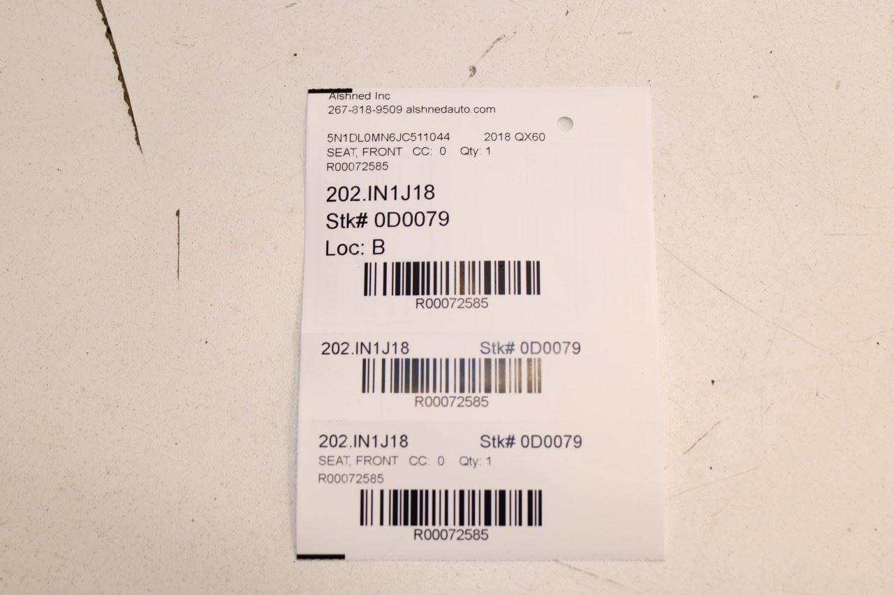 2014-20 Infiniti QX60 3.5L Front Seat Driver Left Side Track Cover Trim Set of 4 - Alshned Auto Parts