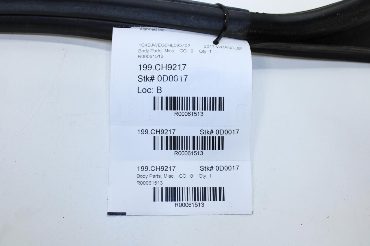 2007-2017 Jeep Wrangler Sahara Rear Right Door Body Weatherstrip 55395718AO OEM - Alshned Auto Parts
