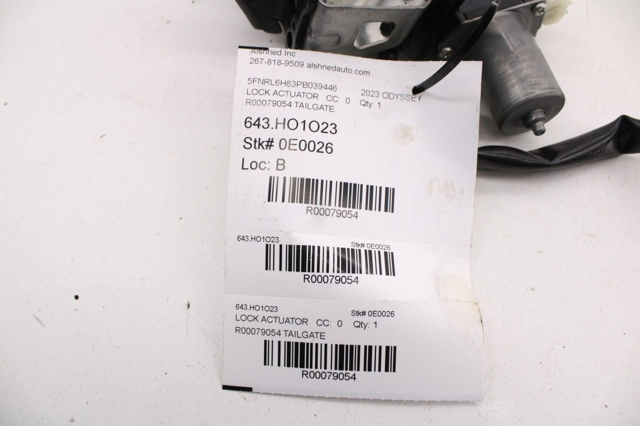 2018-2026 Honda Odyssey Touring Rear Liftgate Tailgate Lock Latch Actuator - Alshned Auto Parts
