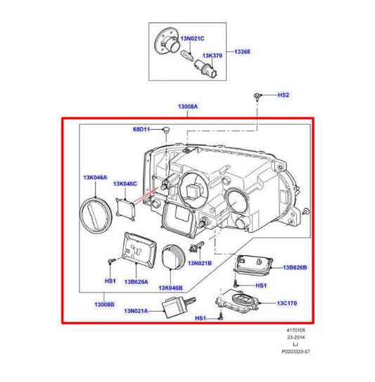 10-11 Land Rover Range Rover HSE Front Left Side Xenon HID Headlight Lamp *ReaD* - Alshned Auto Parts