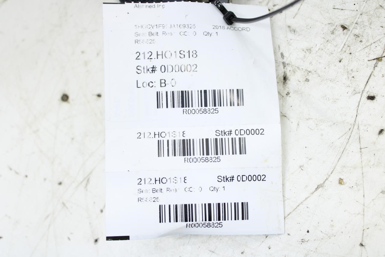 2018-2020 Honda Accord Rear Center 2nd Row Seat Belt Buckle 04827-TVA-A00ZA OEM - Alshned Auto Parts