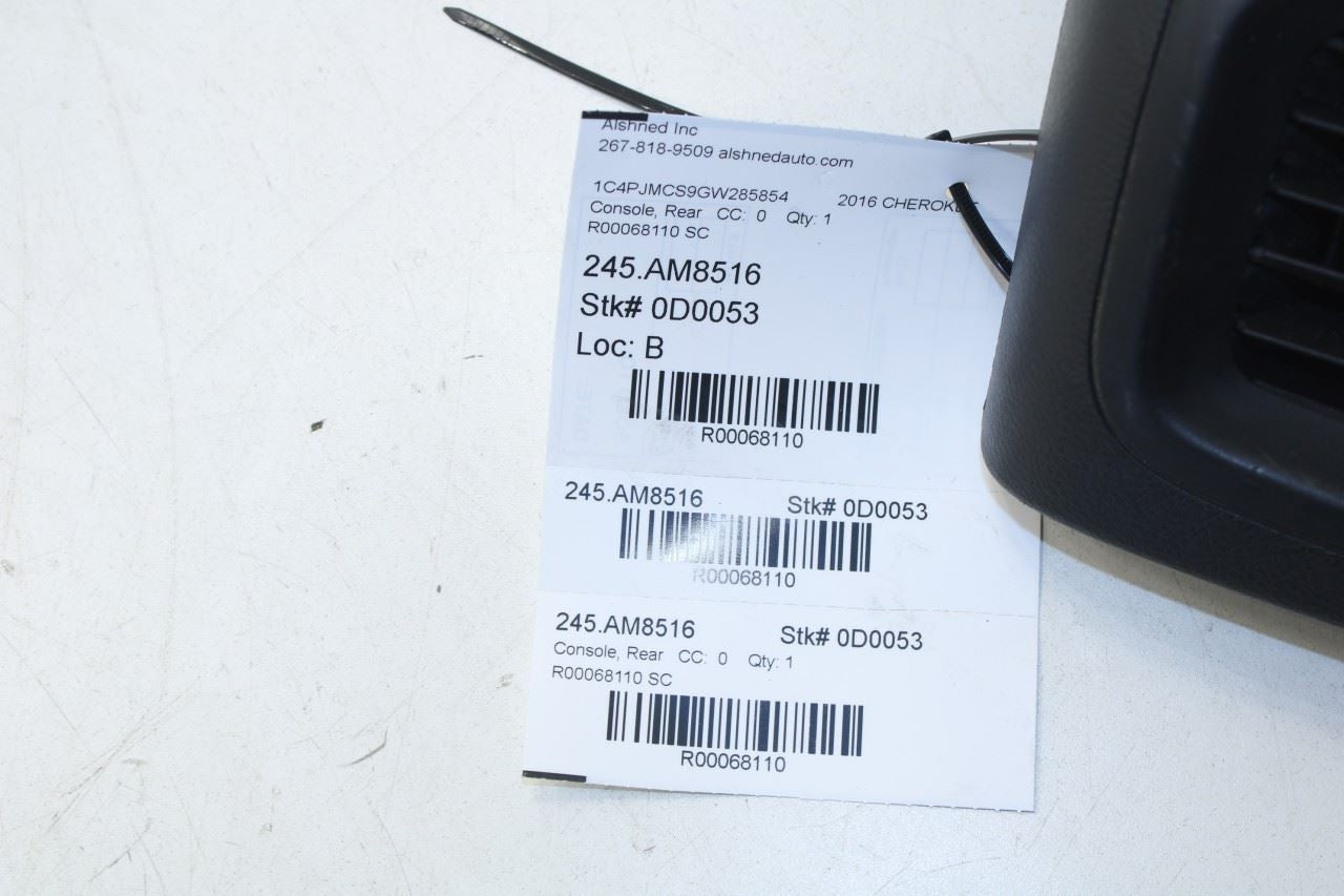 14-23 Jeep Cherokee 75th Anniversary Rear Console Back Finish Panel w/ Air Vent - Alshned Auto Parts