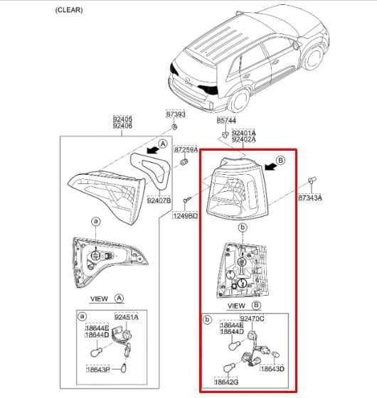 2013-2015 Kia Sorento Rear Left Driver Side Outer Tail Light Lamp 92401-1U500 - Alshned Auto Parts
