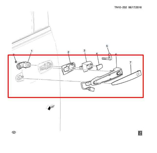 2018-2024 GMC Terrain Denali Front Left Door Exterior Handle 13521819 OEM *ReaD* - Alshned Auto Parts