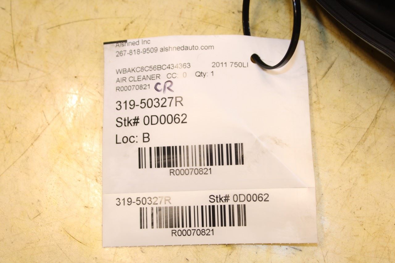 2010-15 BMW 750Li xDrive 4.4L AWD Air Intake Rear Side Upper Outlet Duct *ReaD* - Alshned Auto Parts