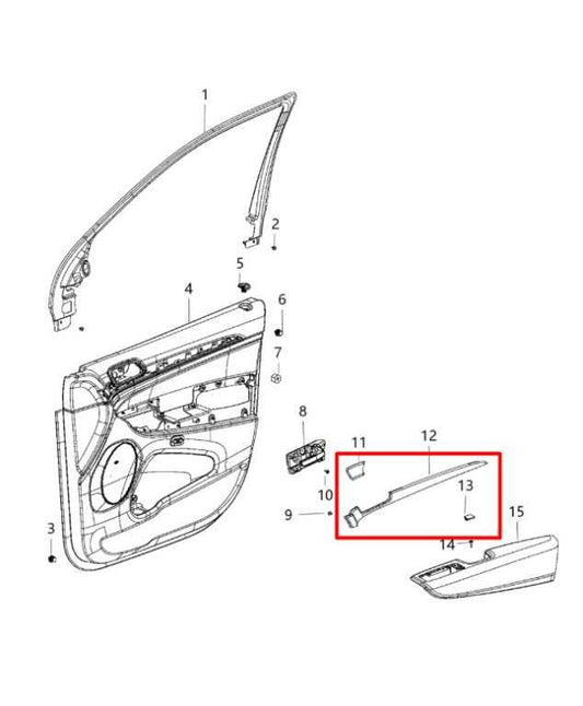14-21 Jeep Grand Cherokee Overland Front Rear RH Left Door Trim Panel Set *ReaD* - Alshned Auto Parts