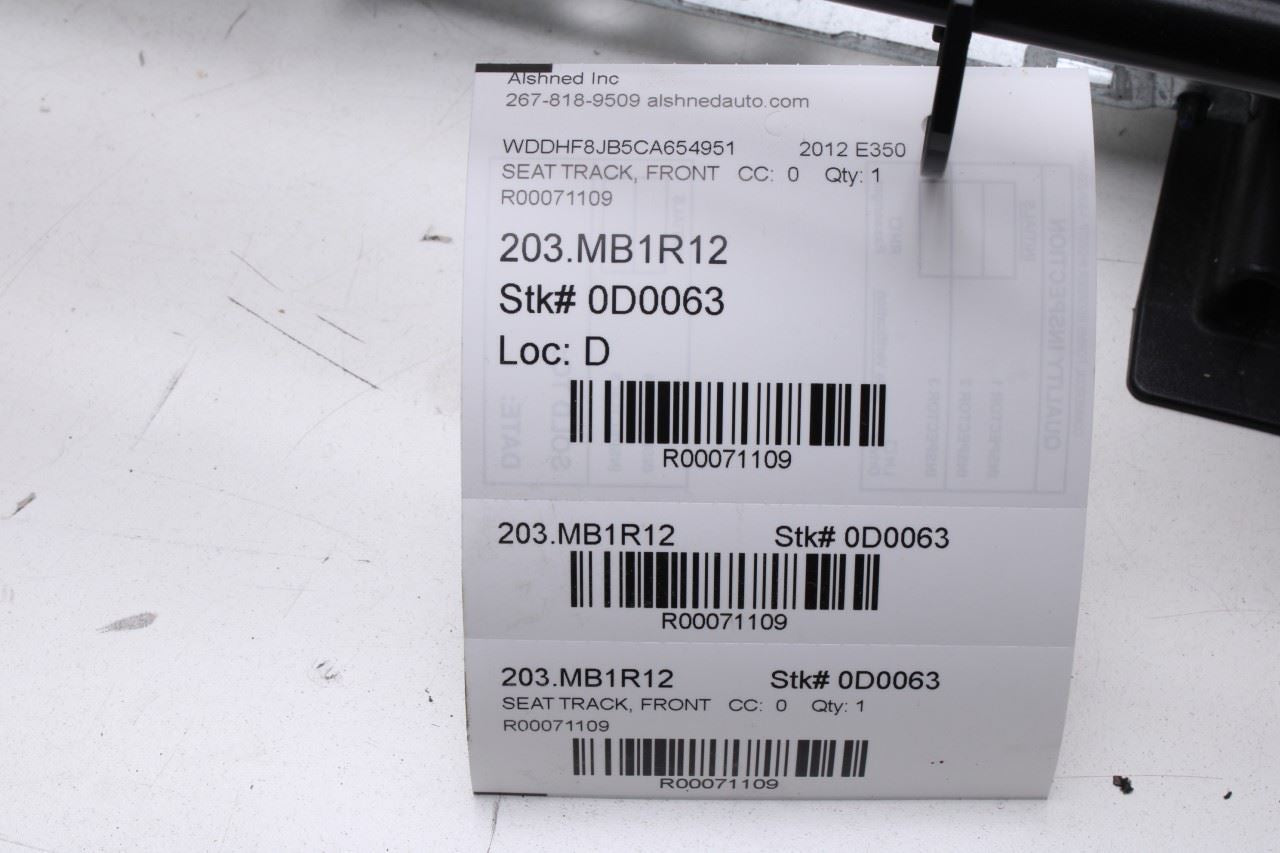 10-16 Mercedes-Benz E350 Sport 4Matic Front Seat LH Lower Track Frame w/ Motors - Alshned Auto Parts