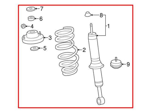 2015-23 Toyota Tacoma SR5 V6 4WD Front Left Shock Strut Absorber 48510-04202 OEM - Alshned Auto Parts