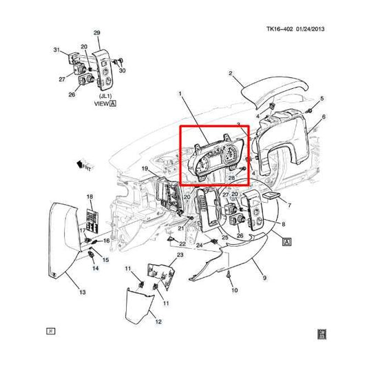 14-18 Chevrolet Silverado 1500 LT Speed Gauge Instrument Cluster 68K Mile *ReaD* - Alshned Auto Parts