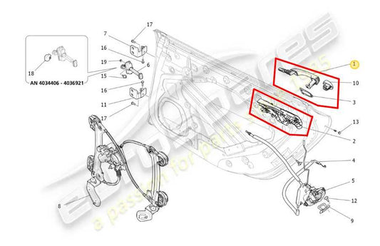 2017-2021 Maserati Ghibli 3.0L RWD Rear Driver Left Side Door Exterior Handle - Alshned Auto Parts
