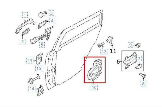 2020-2025 Subaru Legacy Premium Rear Left Door Lock Latch Actuator 61035AN01B - Alshned Auto Parts
