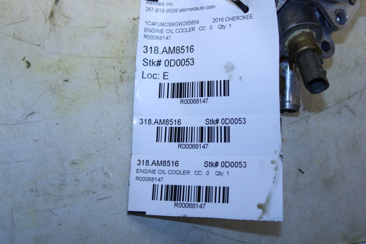2014-2022 Jeep Cherokee 75th Anniversary 3.2L Engine Oil Filter Housing Adapter - Alshned Auto Parts