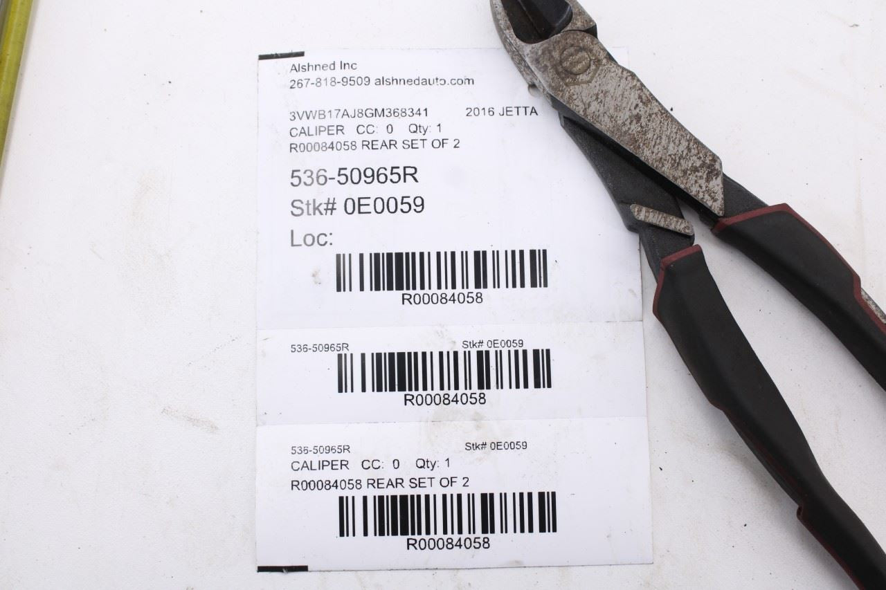 11-18 Volkswagen Jetta Sport FWD Rear Right and Left Side Brake Disc Caliper Set11