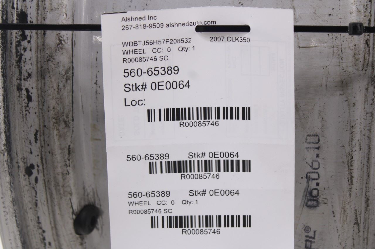 06-09 Mercedes-Benz CLK 350 Rear Aluminum Wheel R17x8.5J 10 Spoke 2094014302 OEM11
