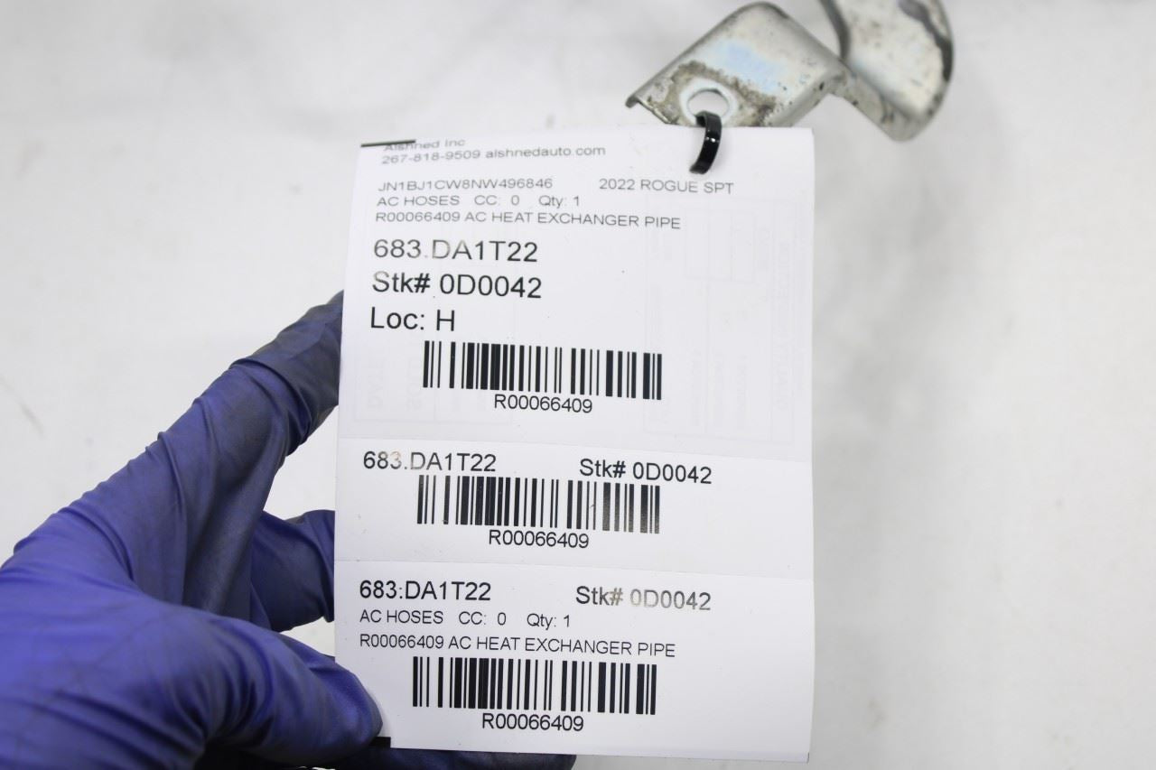 2017-22 Nissan Rogue Sport SL 2.0L AWD AC Conditioning Heat Exchanger Hose Pipe - Alshned Auto Parts