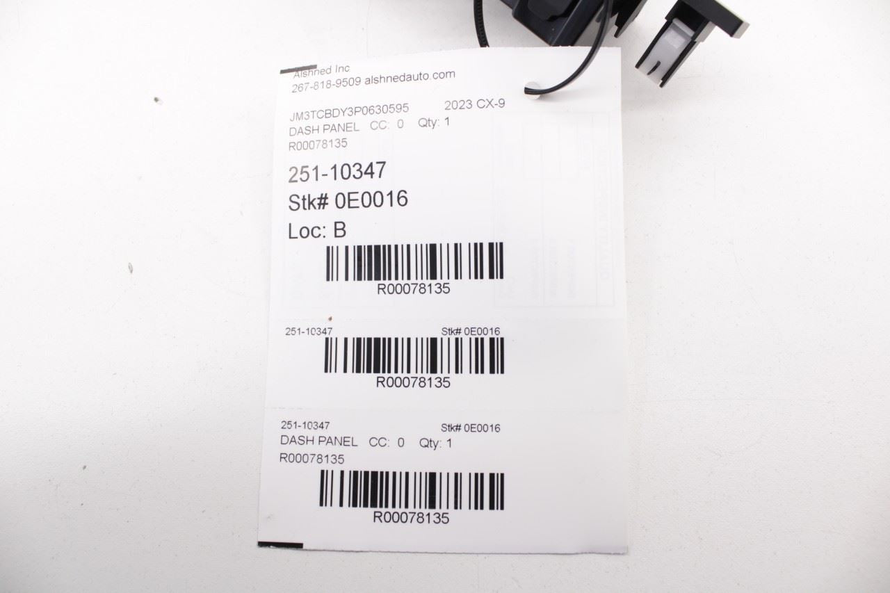 2016–2023 Mazda CX-9 Grand Touring Dash Information Display Screen Heated Wheel - Alshned Auto Parts