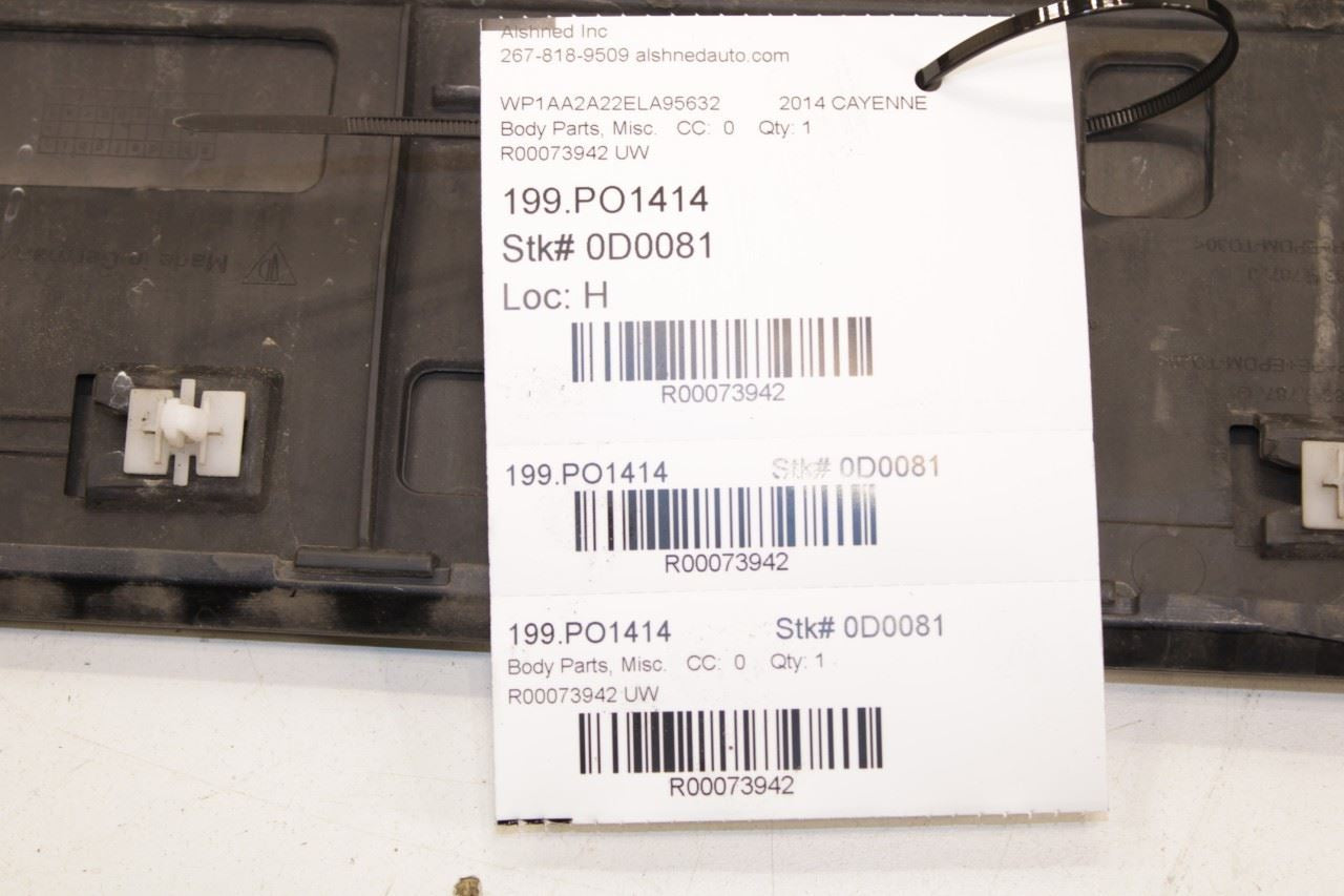 11-18 Porsche Cayenne Platinum Rear Driver Left Side Door Lower Exterior Molding - Alshned Auto Parts