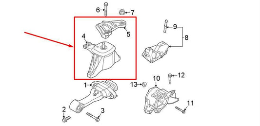 2022-2024 Hyundai Tucson SEL 2.5L AWD Front Engine Support Mount Bracket *ReaD* - Alshned Auto Parts