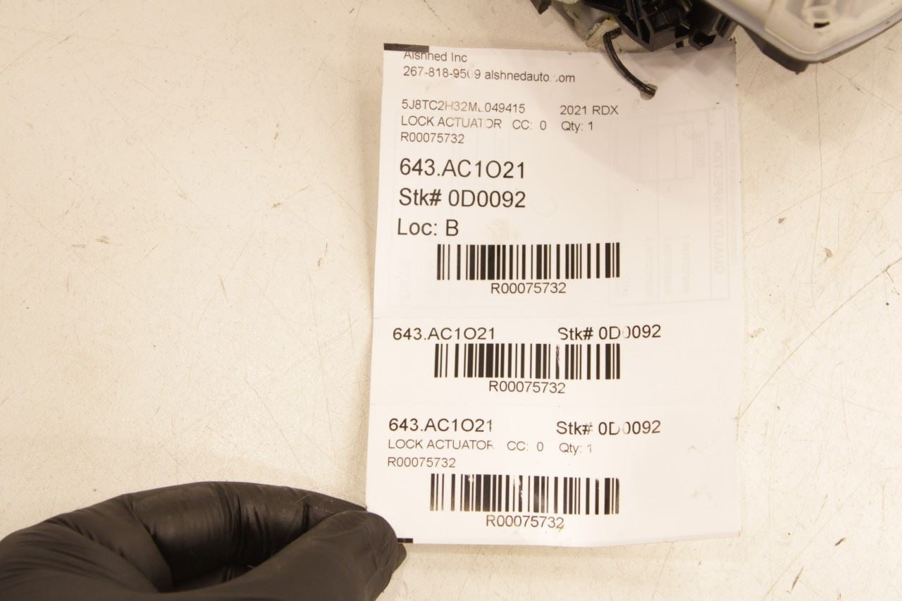 2019-25 Acura RDX SH-AWD Front Left Side Door Lock Latch Actuator 72150-TJB-A01 - Alshned Auto Parts