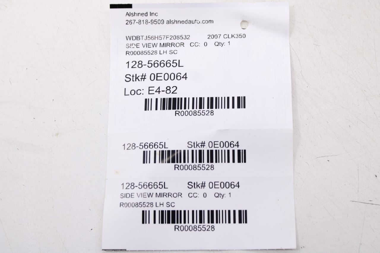 06-09 Mercedes-Benz CLK 350 Driver Left Side Rear View Mirror 209-810-03-76 OEM12